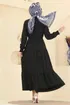 الفستان أسود 879ART1044-M - Thumbnail