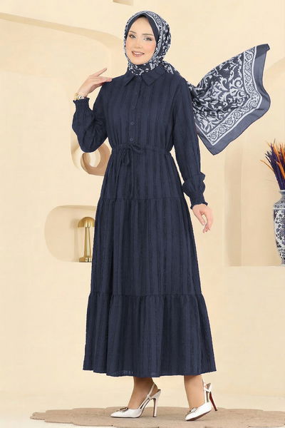 MRV A.R.T. - Dress 879ART1044-M Navy Blue - 430453