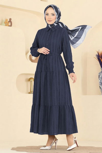 MRV A.R.T. - Dress 879ART1044-M Navy Blue - 430455