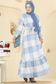 S.V.L. - Dress 9010S324-MS Baby Blue