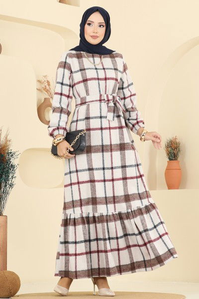 S.V.L. - Dress 9010S324-MS Stone