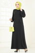 الفستان أسود 9011S324-MS - Thumbnail