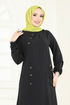 الفستان أسود 9011S324-MS - Thumbnail