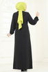 الفستان أسود 9011S324-MS - Thumbnail