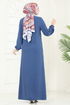 Dress 9011S324-MS Indigo - Thumbnail