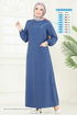 الفستان ازرق 9011S324-MS - Thumbnail