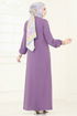 Dress 9011S324-MS Lilac - Thumbnail