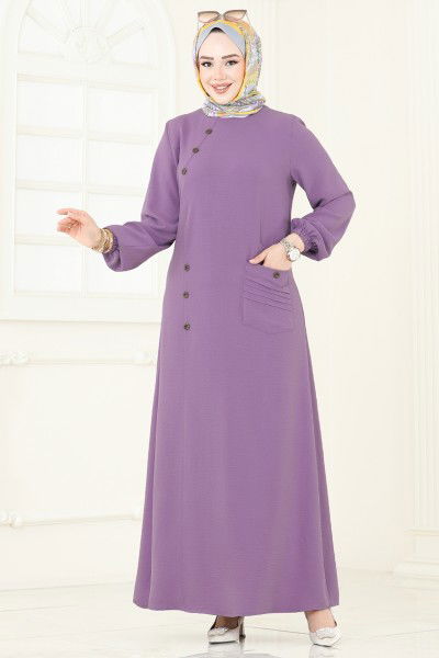 S.V.L. - Dress 9011S324-MS Lilac