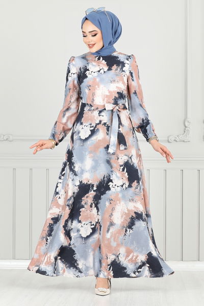 MRV S.V.L. - Dress 9035SVL982-M Navy Blue - 355040