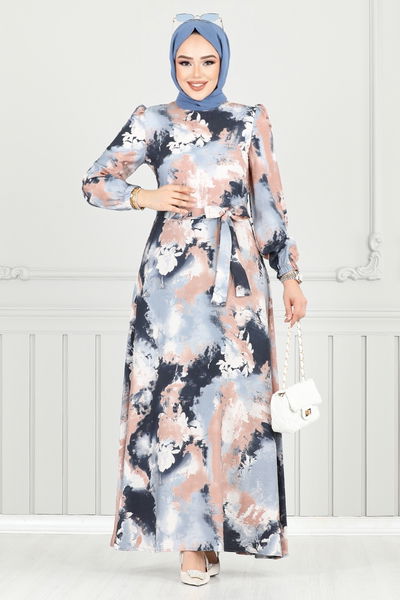 MRV S.V.L. - Dress 9035SVL982-M Navy Blue - 355043