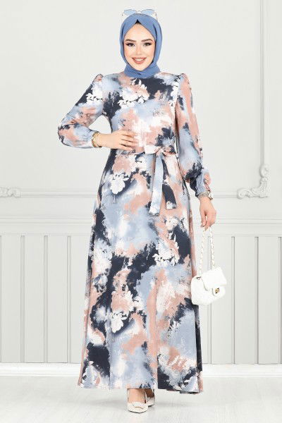 MRV S.V.L. - Dress 9035SVL982-M Navy Blue