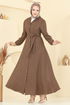Dress 9162PLK541-MS Brown - Thumbnail