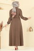 Dress 9162PLK541-MS Brown - Thumbnail