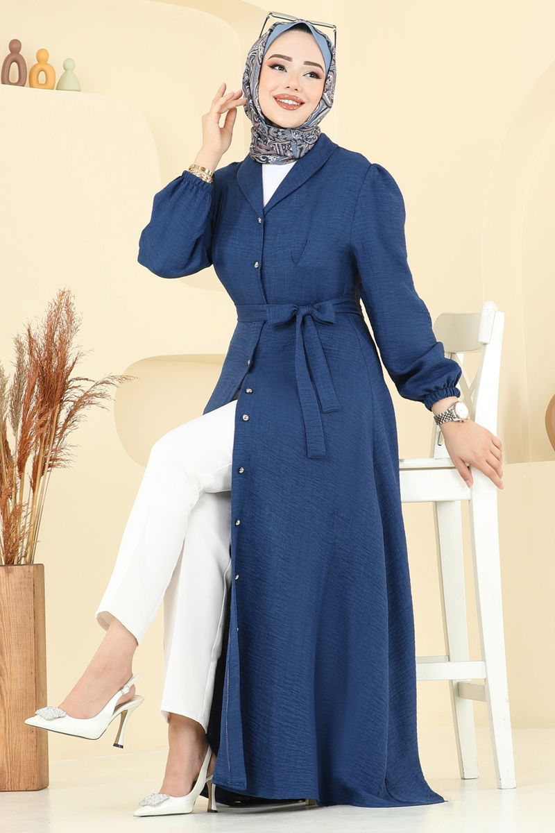 الفستان أزرق غامق 9162PLK541-MS