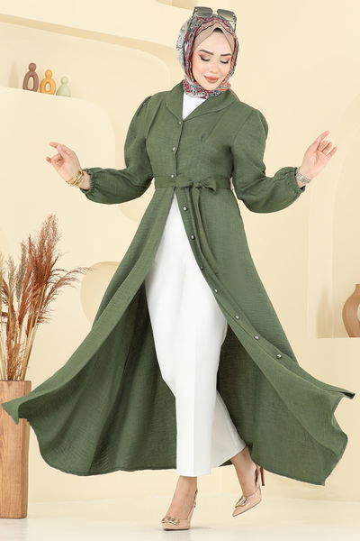 P.L.K. - الفستان اخضر عفني 9162PLK541-MS - 386855