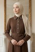 Dress 9221PL940-M Brown - Thumbnail