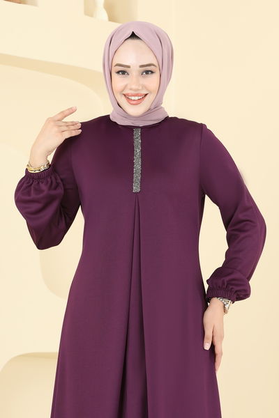 A.S.M. - Dress ASM2824-MS Damson - 385561