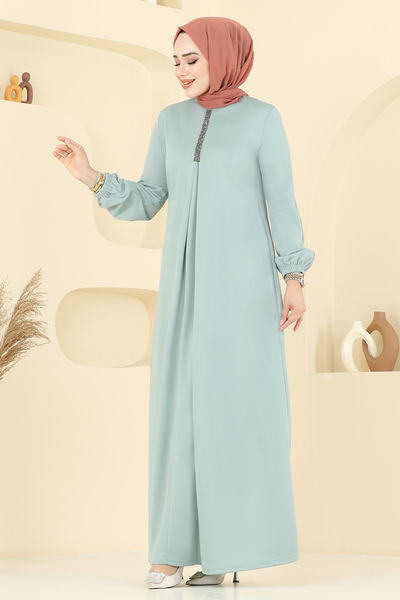 A.S.M. - الفستان اخضر فاتح ASM2824-MS - 385572