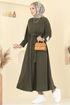 Dress PL2828-MS Khaki - Thumbnail
