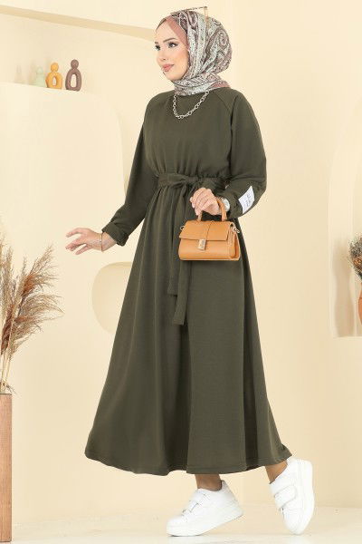 P.L. - Dress PL2828-MS Khaki