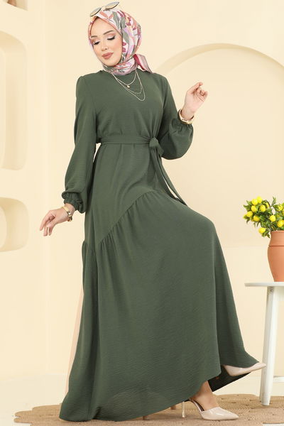 P.L. - Dress PL9173-MS Khaki - 410123