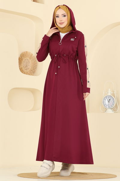 P.L. - الفستان خمري PL9177-MS - 418510