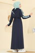 Dress PL9177-MS Navy Blue - Thumbnail