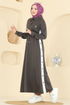 الفستان رمادي غامق PL9178-MS - Thumbnail