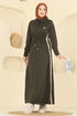 Dress PL9178-MS Khaki - Thumbnail