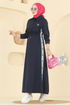 Dress PL9178-MS Navy Blue - Thumbnail