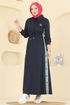 Dress PL9178-MS Navy Blue - Thumbnail