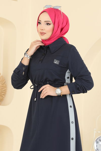 P.L. - Dress PL9178-MS Navy Blue - 418692