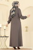 الفستان بني PL9179-MS - Thumbnail