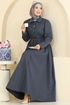 Dress PL9183-MS Navy Blue - Thumbnail