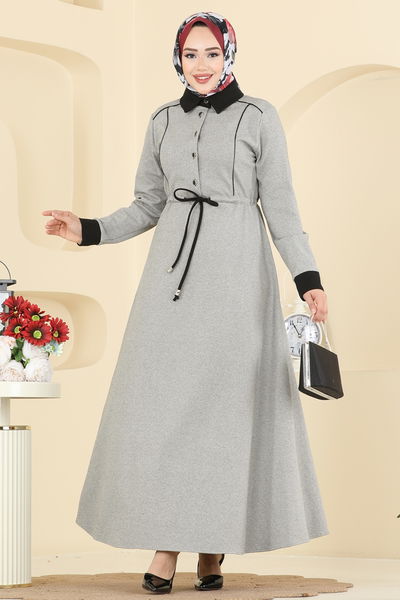 P.L. - Dress PL9188-MS Gray - 417078