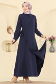 P.L. - Dress PL9190-MS Navy Blue