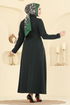 Dress PL9195-MS Dark Emerald - Thumbnail