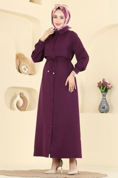P.L. - Dress PL9199-MS Damson