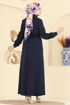 Dress PL9199-MS Navy Blue - Thumbnail