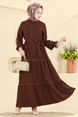 P.L. - Dress PL9200-MS Brown