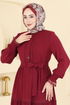 Dress PL9200-MS Light Burgundy - Thumbnail