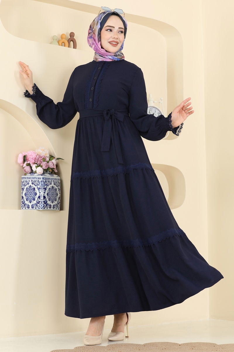 Dress PL9200-MS Navy Blue