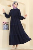 P.L. - Dress PL9200-MS Navy Blue