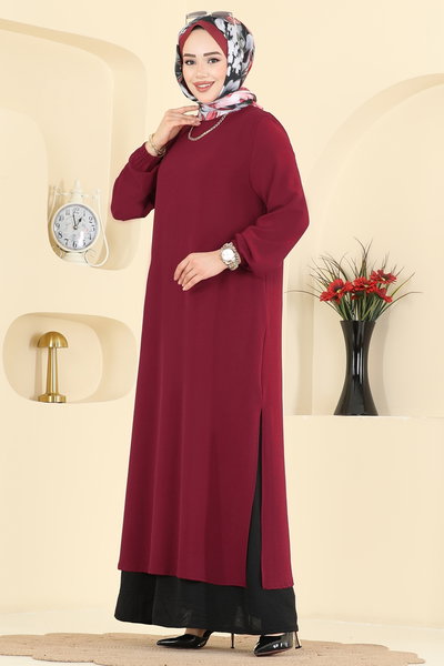 P.L. - Dress PL9208-MS Burgundy - 425890