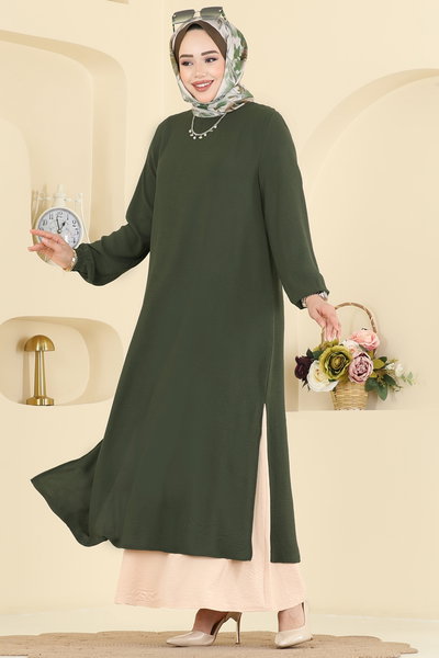 P.L. - Dress PL9208-MS Khaki - 425912