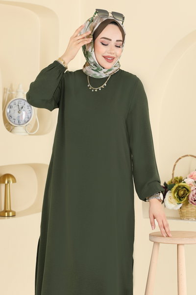 P.L. - Dress PL9208-MS Khaki - 425914