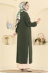 الفستان اخضر عفني PL9208-MS - Thumbnail