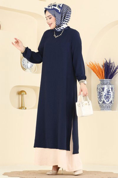 P.L. - Dress PL9208-MS Navy Blue