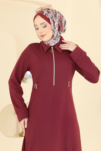 P.L. - Dress PL9216-MS Burgundy - 428674