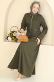 P.L. - Dress PL9216-MS Khaki